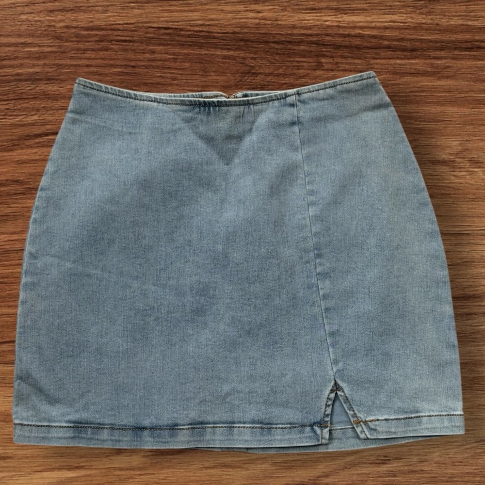 Wild Fable Light Wash Denim Skirt NWT